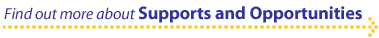 Find out more about Supports and Opportunities